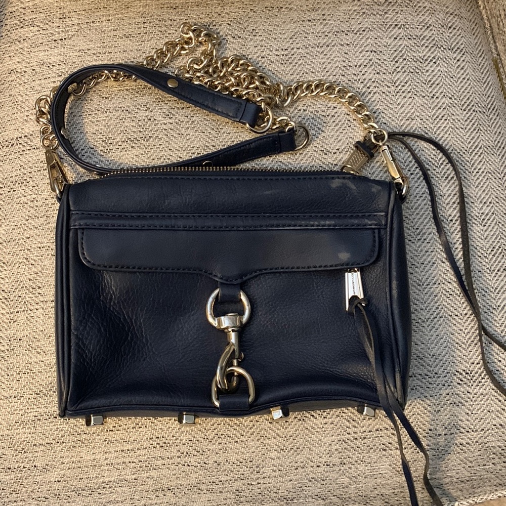 Navy blue Rebecca minkoff leather crossbody